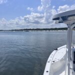 Boats at a sandbar on the water in Flagler County, Florida
